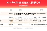 日元汇率对人民币汇率今日，日元汇率对人民币每天